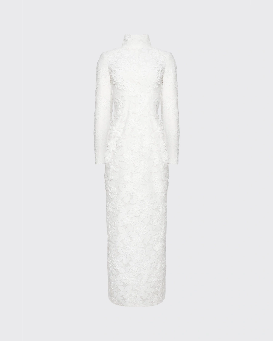 Платье-макси с открытой спиной КРУЖЕВА ASIA ST 71, цвет: белый, Ast71.dress-laces-maxi-wh купить онлайн