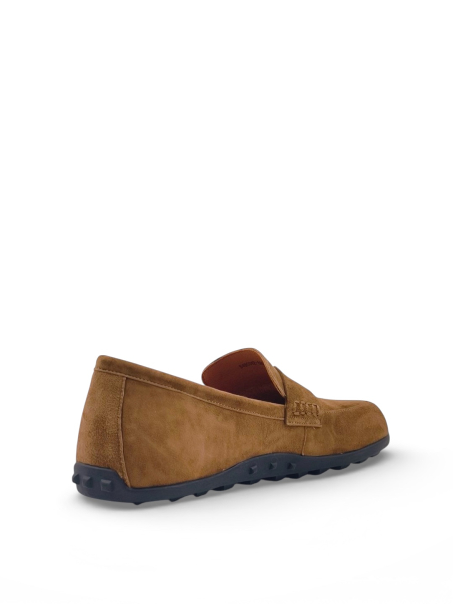 Лоферы из натуральной замши GRANDERA, цвет: коричневый b49500z-8987 (941) |трендовая новинка купить онлайн