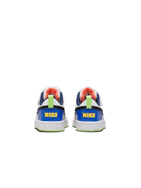 Кроссовки детские Nike Court Borough Low 2 SE PS Player One shvetsov store, цвет: мультиколор, FB1880-101 со скидкой купить онлайн