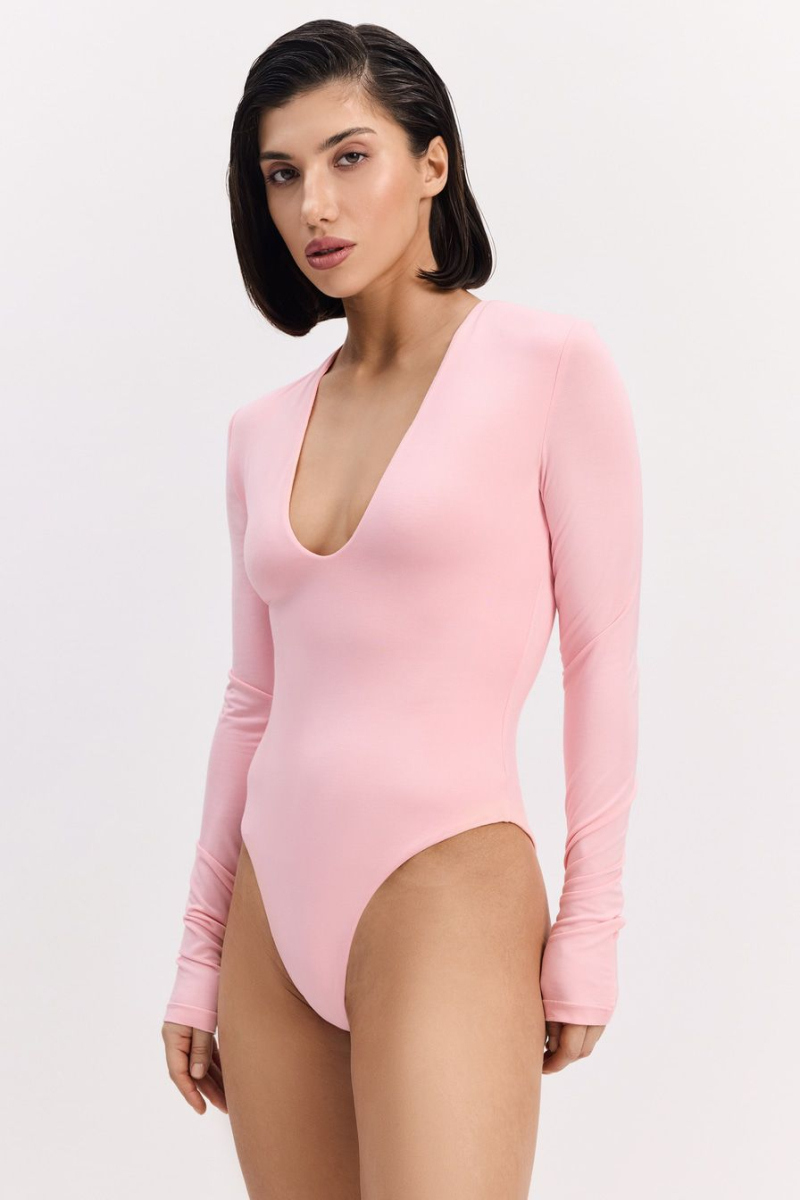 Боди из смесовой вискозы TOPTOP, цвет: розовый, TT.023.16908.300 купить онлайн
