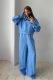 Брюки широкие на высокой посадке изо льна LIGHT BLUE Label .B, цвет: LIGHT BLUE, Pt.16.3.3931/2LBL купить онлайн