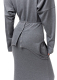 Платье с подплечниками из вискозы ASYA SEMYONOVA, цвет: grey, 00-00002502 купить онлайн