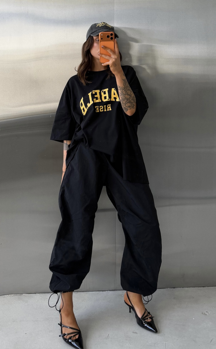 Футболка объемная Label .B, цвет: Черный,  купить онлайн