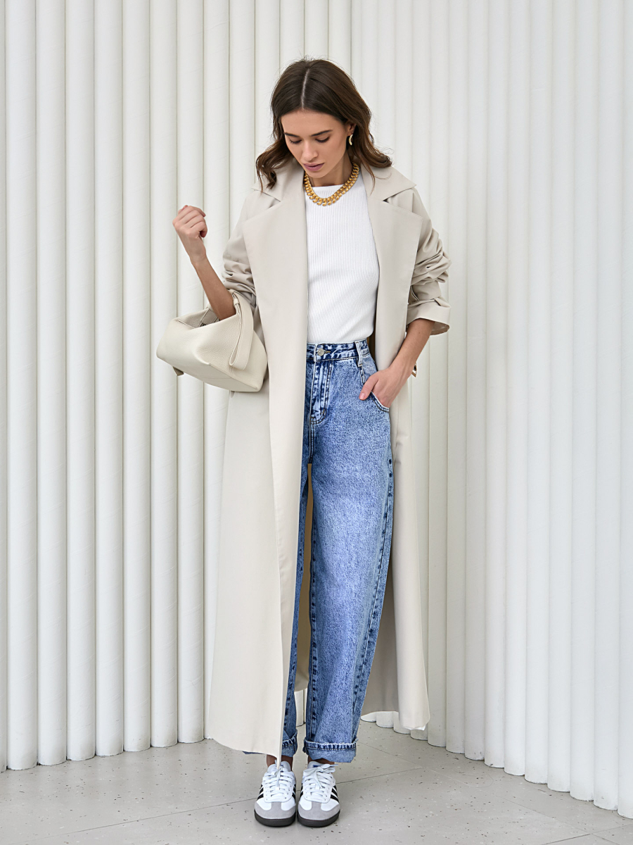 Джинсы-баллон I.B.W., цвет: голубой, TR036 купить онлайн