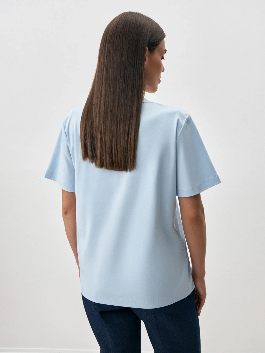 Футболка SEVEN ANNA PEKUN, цвет: голубой, 33.2494.600 купить онлайн