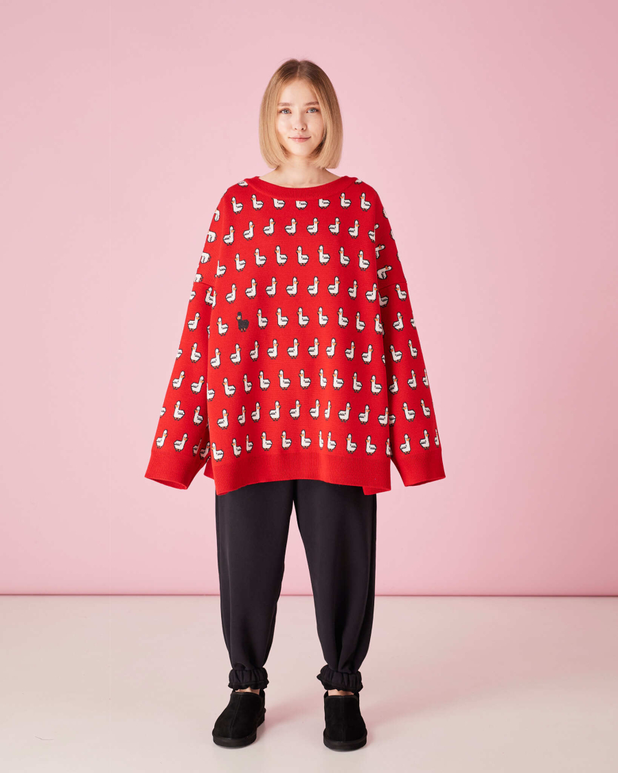 Свитер Гадкий утенок TABOO, цвет: красный, СvOdiznas купить онлайн