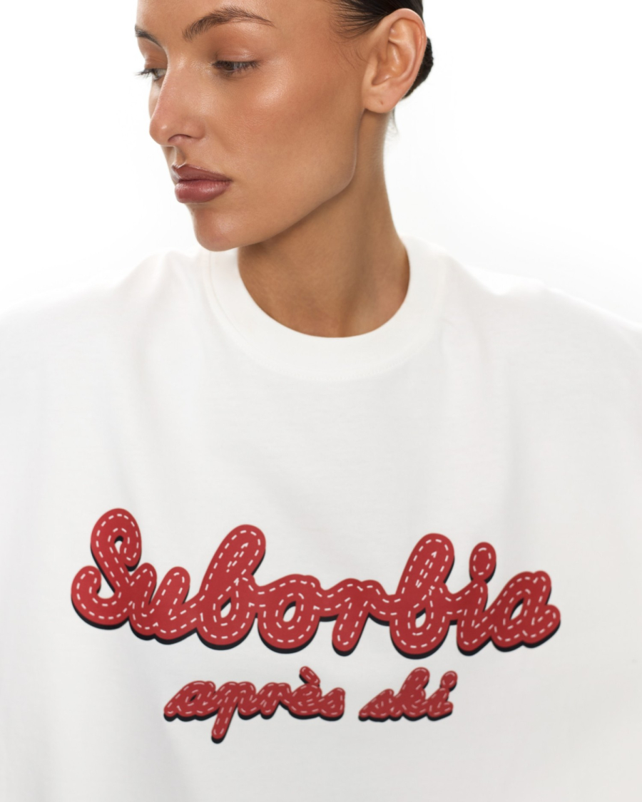 Футболка APRES SKI Suborbia, цвет: white-red, 006519 купить онлайн