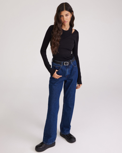 Прямые джинсы To be Blossom, цвет: dark-blue 153007 |новая коллекция купить онлайн