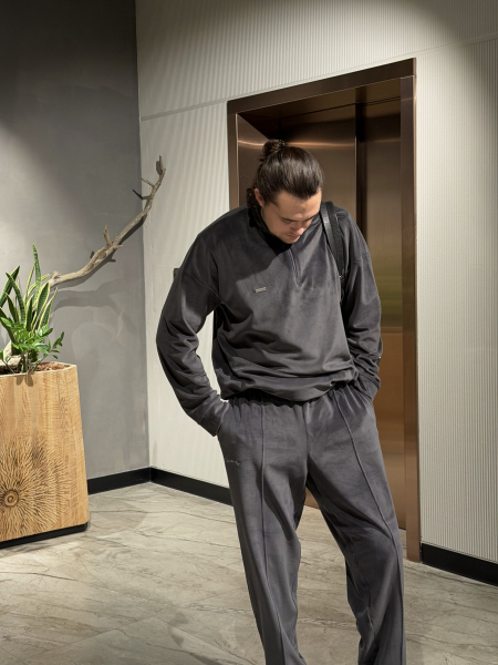 Брюки Велюр мужские GARCHIT, цвет: серый, GMVelBrGr купить онлайн