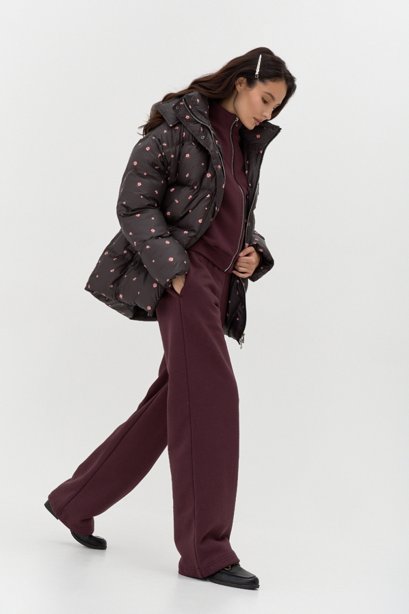 Пуховик Zefyr dark chocolate Ricoco, цвет: горький шоколад, 4092/3 купить онлайн