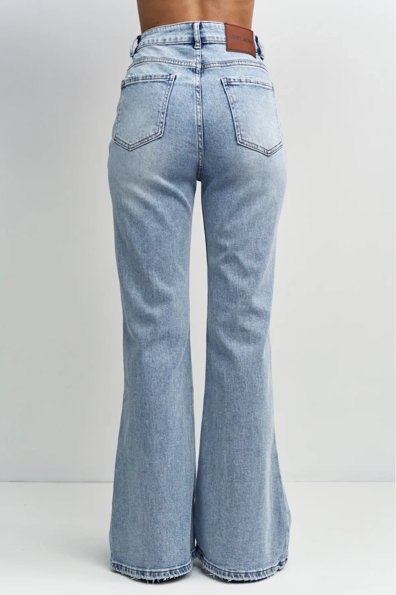 Джинсы клеш Erist store, цвет: голубой, НФ-00003434 купить онлайн