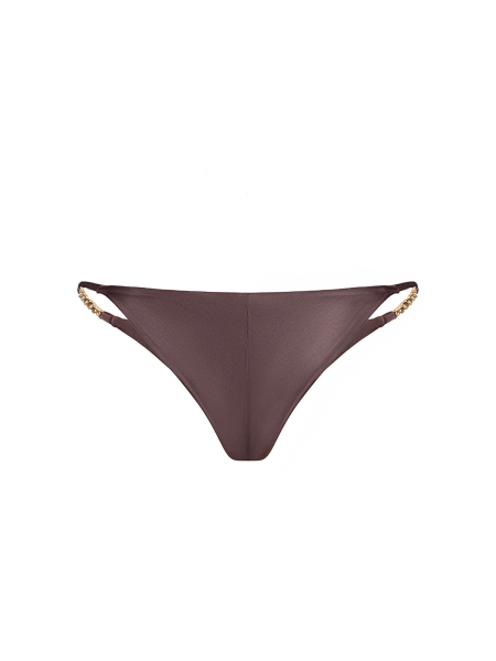 GLORY Brown 'Leather' | Бразилиано с цепочками ANVIBE, цвет: коричневый  |новая коллекция купить онлайн