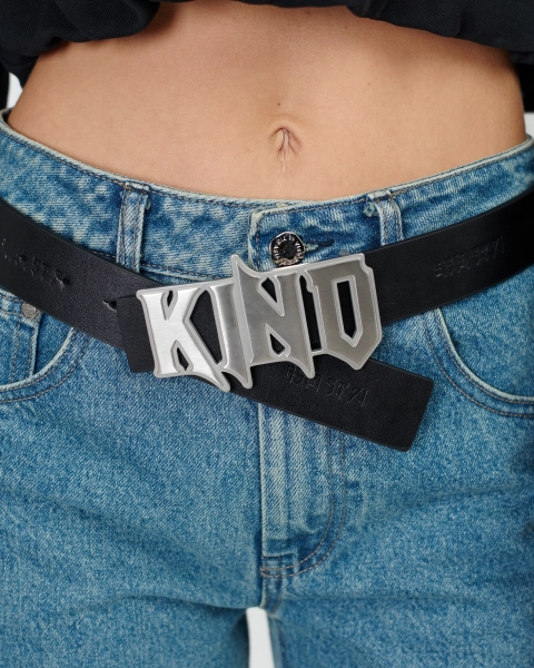 Ремень KINO STEEL BUCKLE BLACK