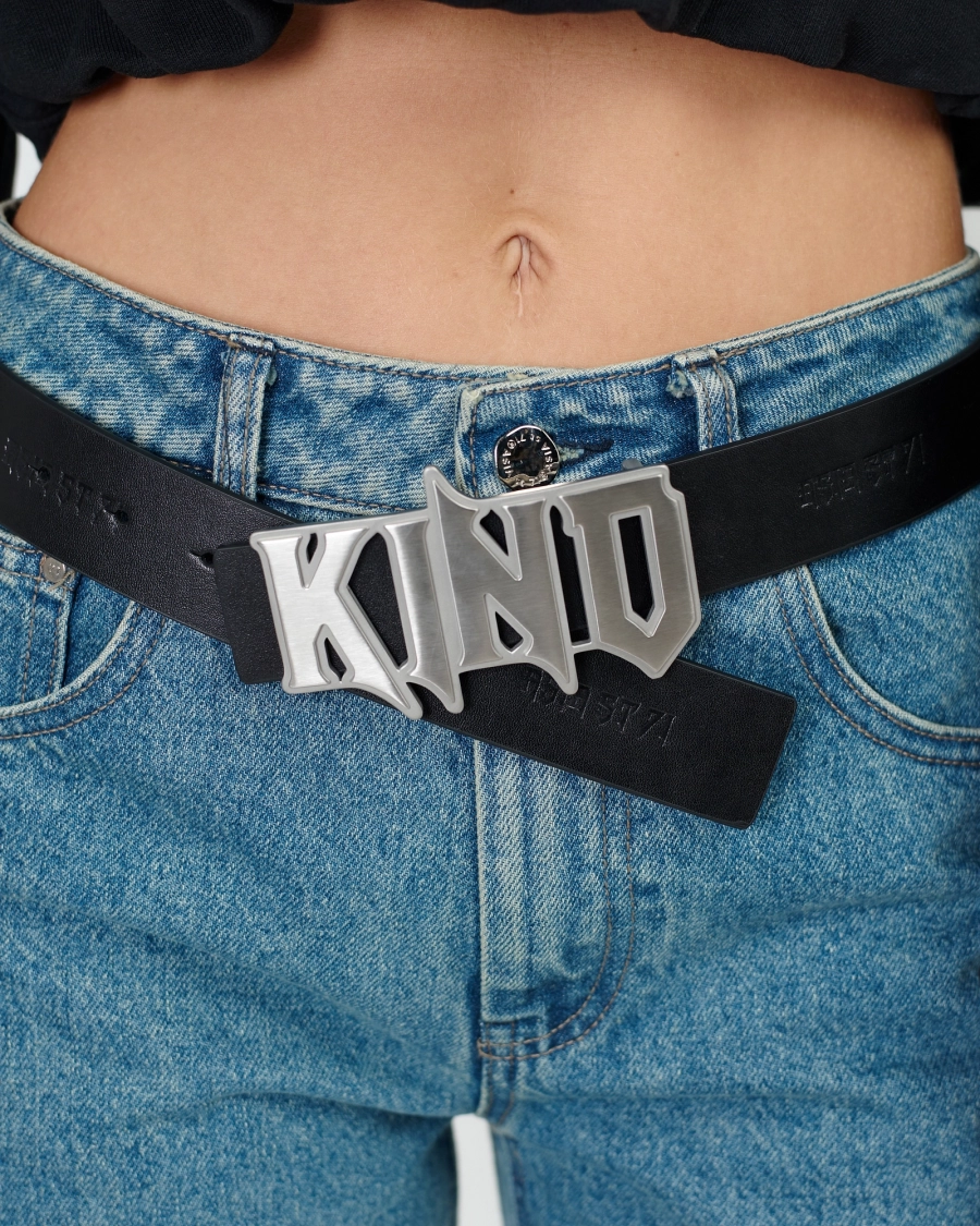 Ремень KINO STEEL BUCKLE BLACK