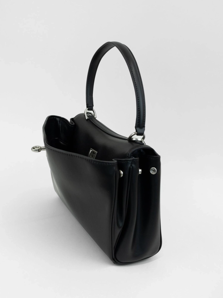 Сумка Сандра маленькая brand salad, цвет: серебристый черный J-704-PHR 7432 купить онлайн