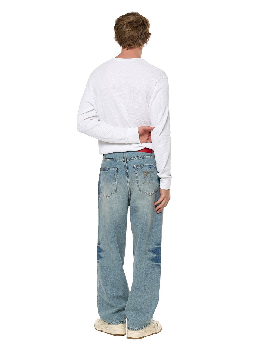 Джинсы FRHT Baggy FRHT&OUT OF REACH, цвет: washed blue, JNSBGGWDBL купить онлайн