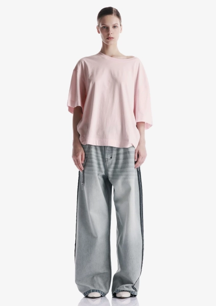 Свободная футболка KRAKATAU, цвет: светло-розовый, Tw144-98 купить онлайн