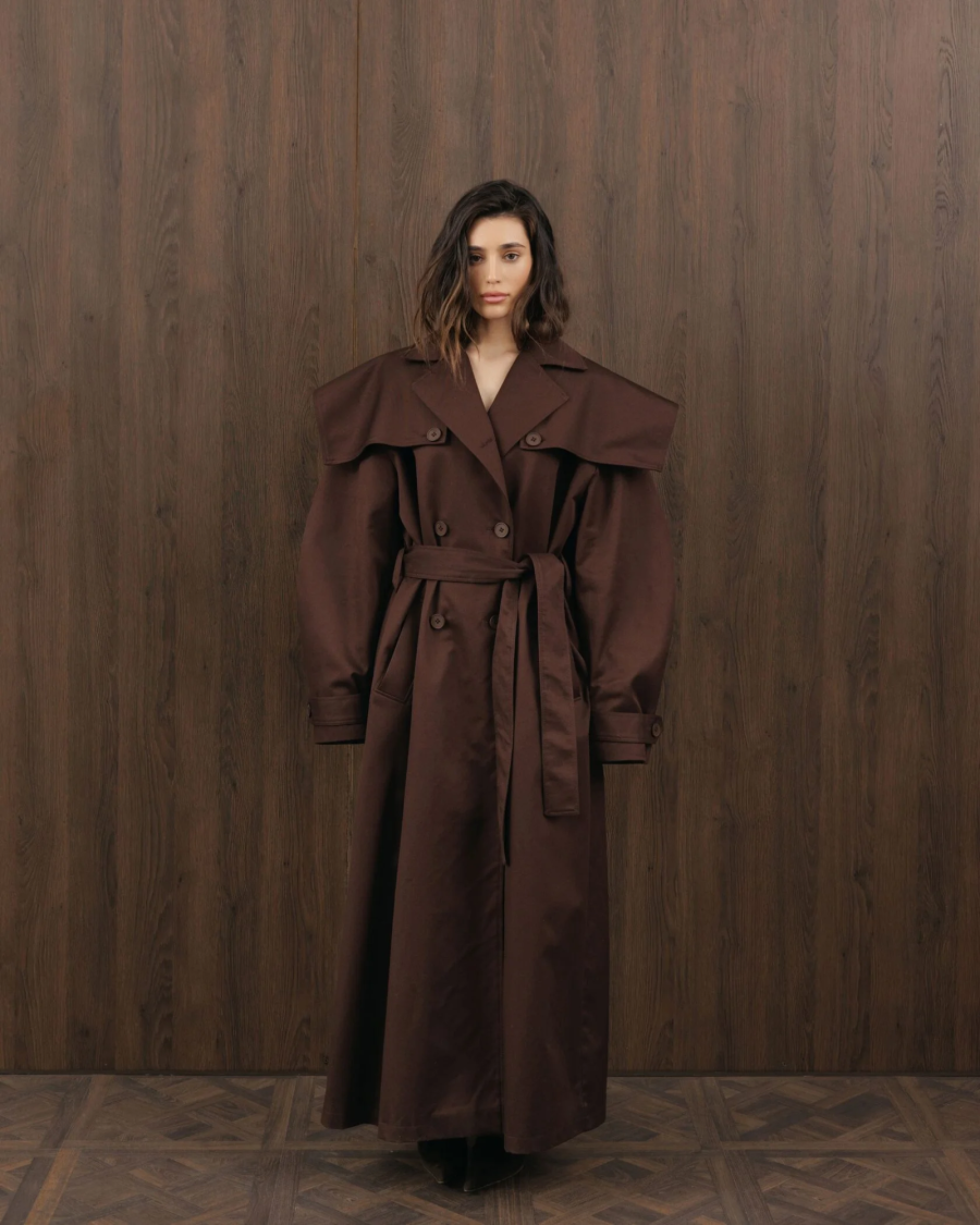 Длинный тренч