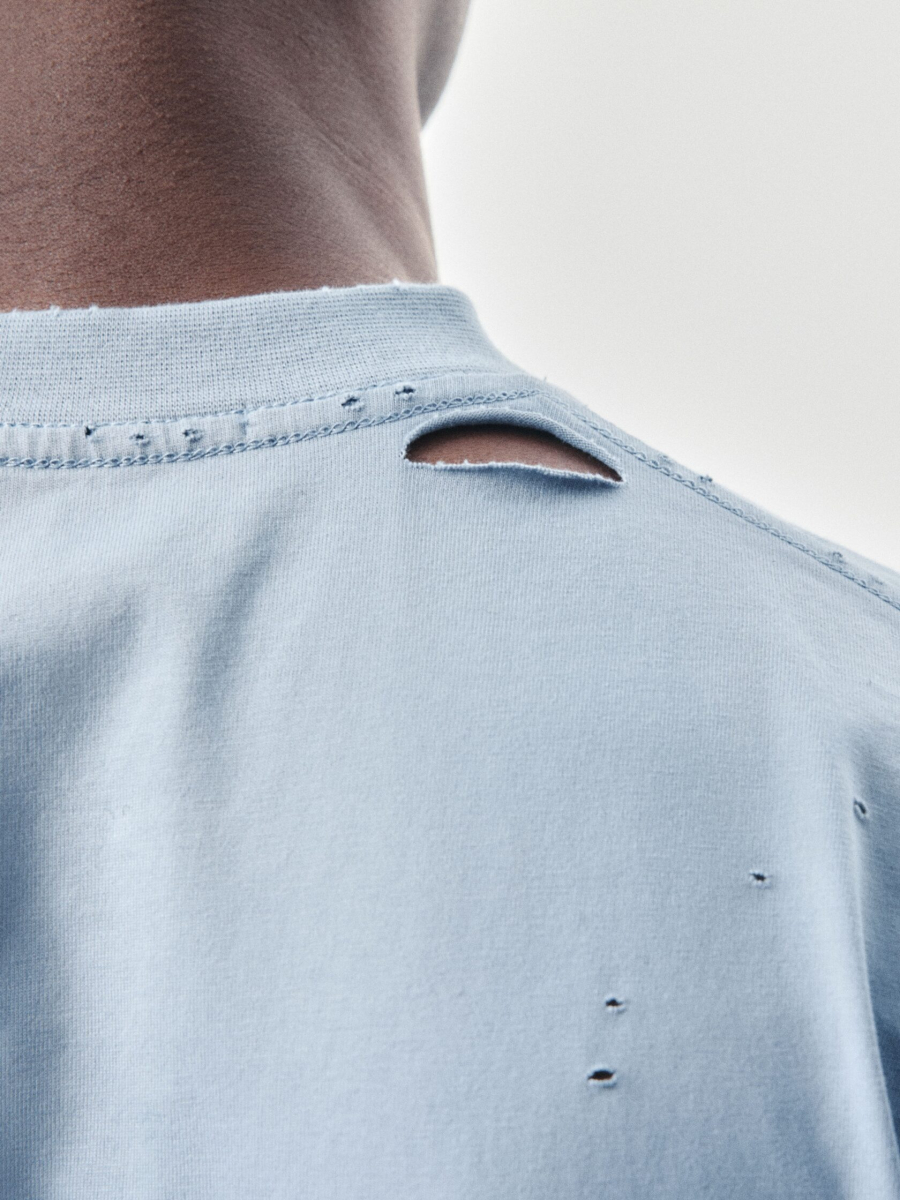 Футболка с принтом NAIPACHE, цвет: синий, 2611004200 купить онлайн