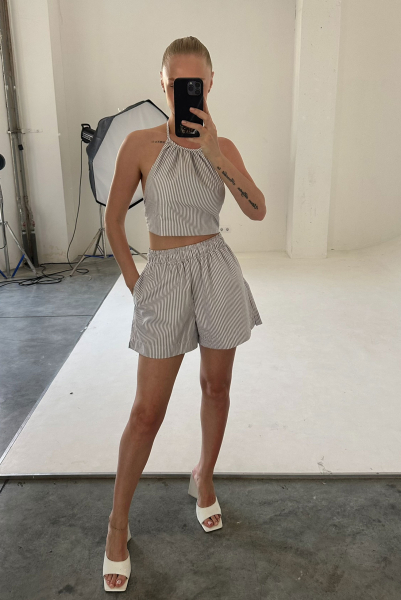 Шорты из хлопка GREY Label .B, цвет: grey,  купить онлайн