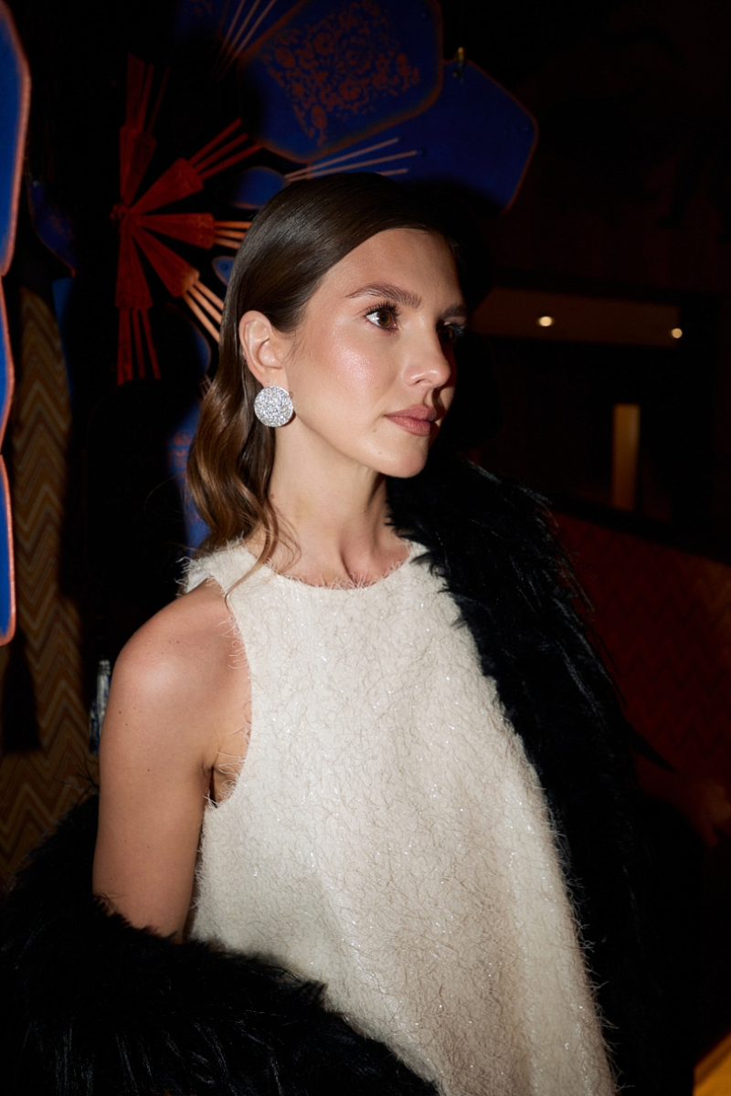 Платье А-силуэта из органзы с блестками Ricoco, цвет: молочный, 7017/1 купить онлайн