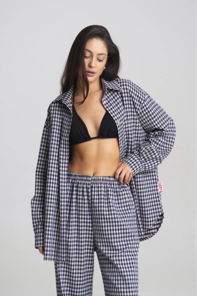 Костюм Summer в клетку Blue Erist store, цвет: синий, НФ-00002463 купить онлайн