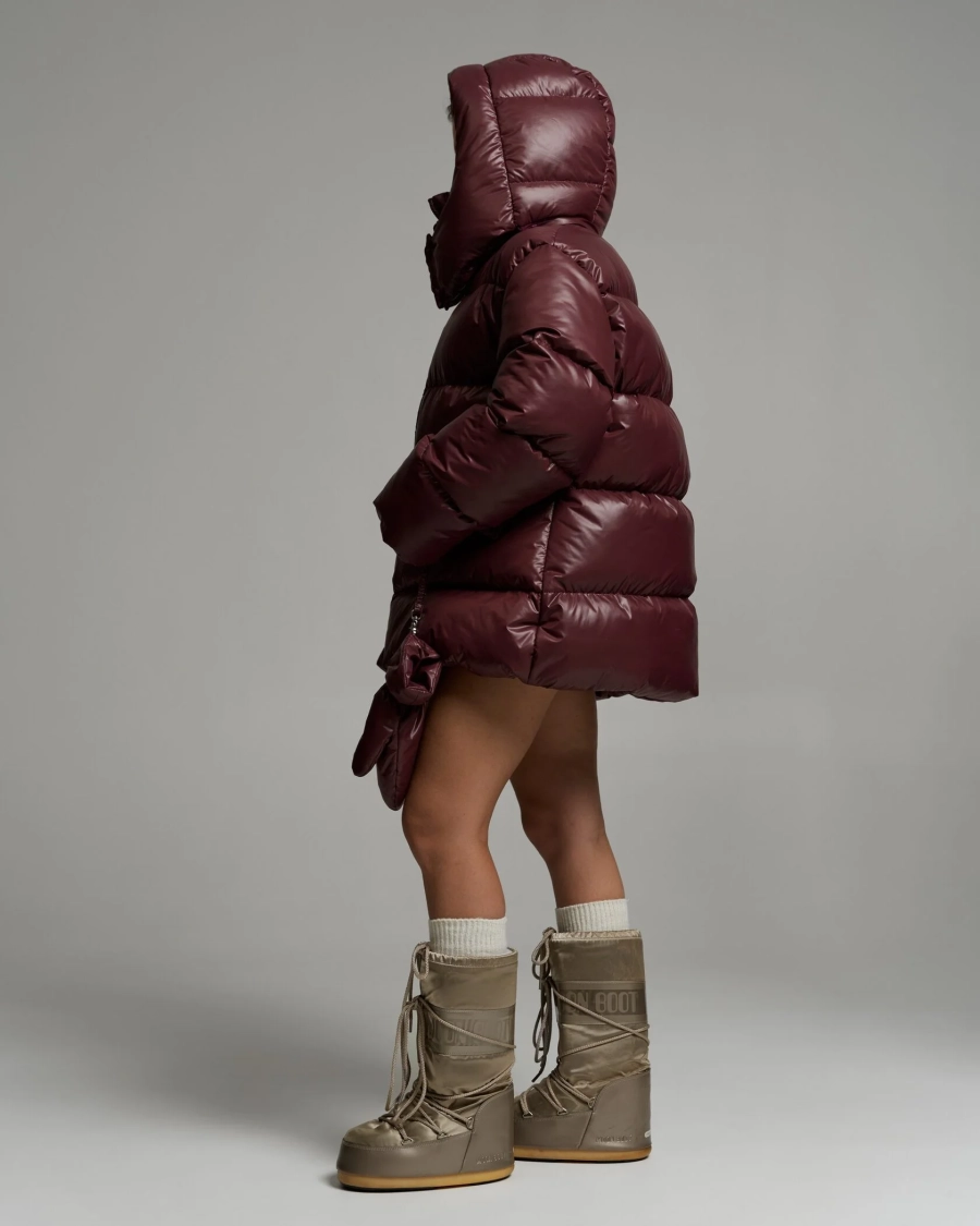 Пуховик PUFF BAIKAL BURGUNDY YONS, цвет: винный, YO-707 купить онлайн