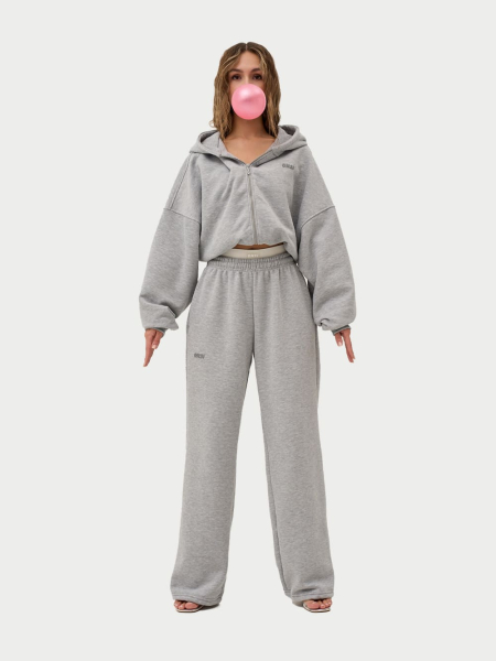 Crop Худи утепленное с кулиской ONSI, цвет: melange,  купить онлайн