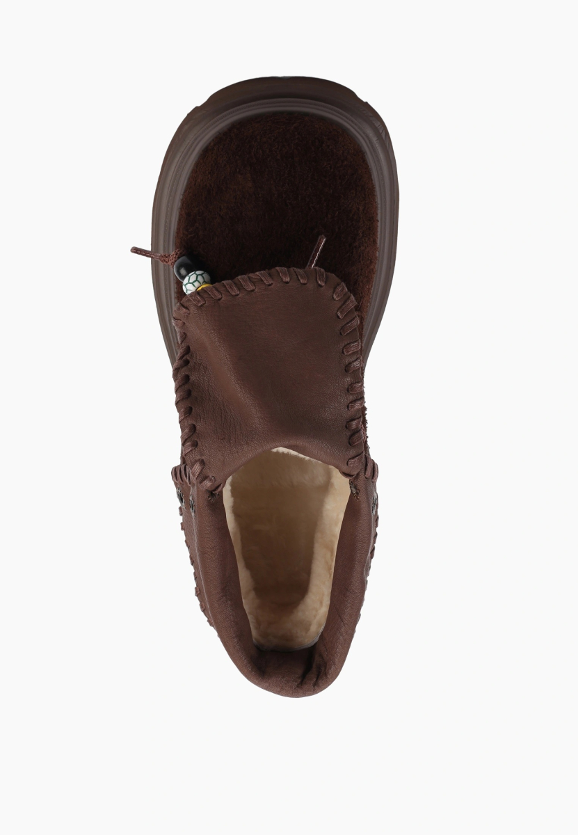 Ботинки на тракторной подошве SBALO, цвет: коричневый SFM104-4 купить онлайн