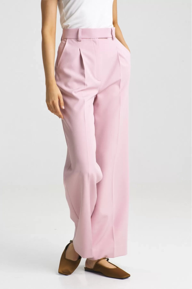 Брюки прямые Pink Erist store, цвет: розовый, НФ-00001923 купить онлайн