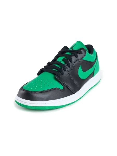 Кроссовки мужские Jordan 1 Low "Lucky Green" NKDADDYS SNEAKERS, цвет: Чёрный 553558-065 купить онлайн