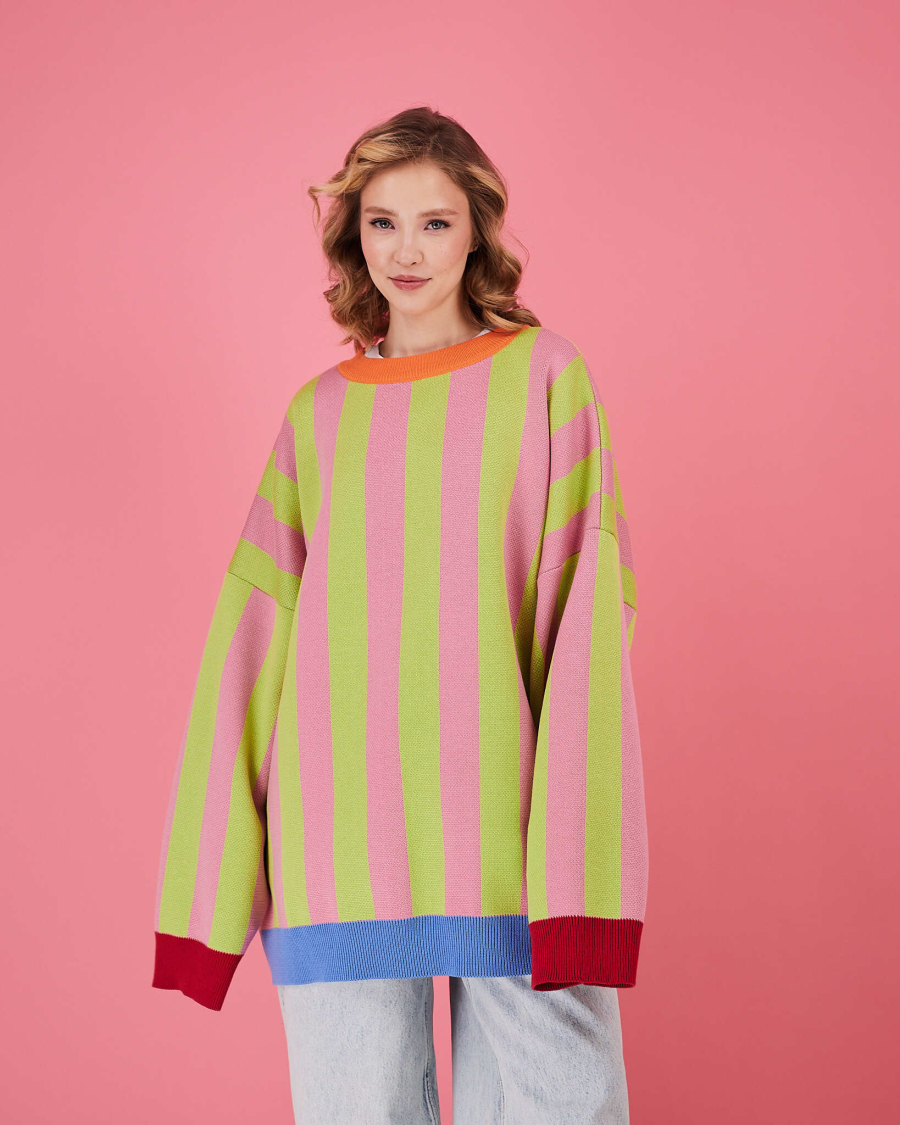 Свитер Тихий ритм TABOO, цвет: розовый, SV купить онлайн