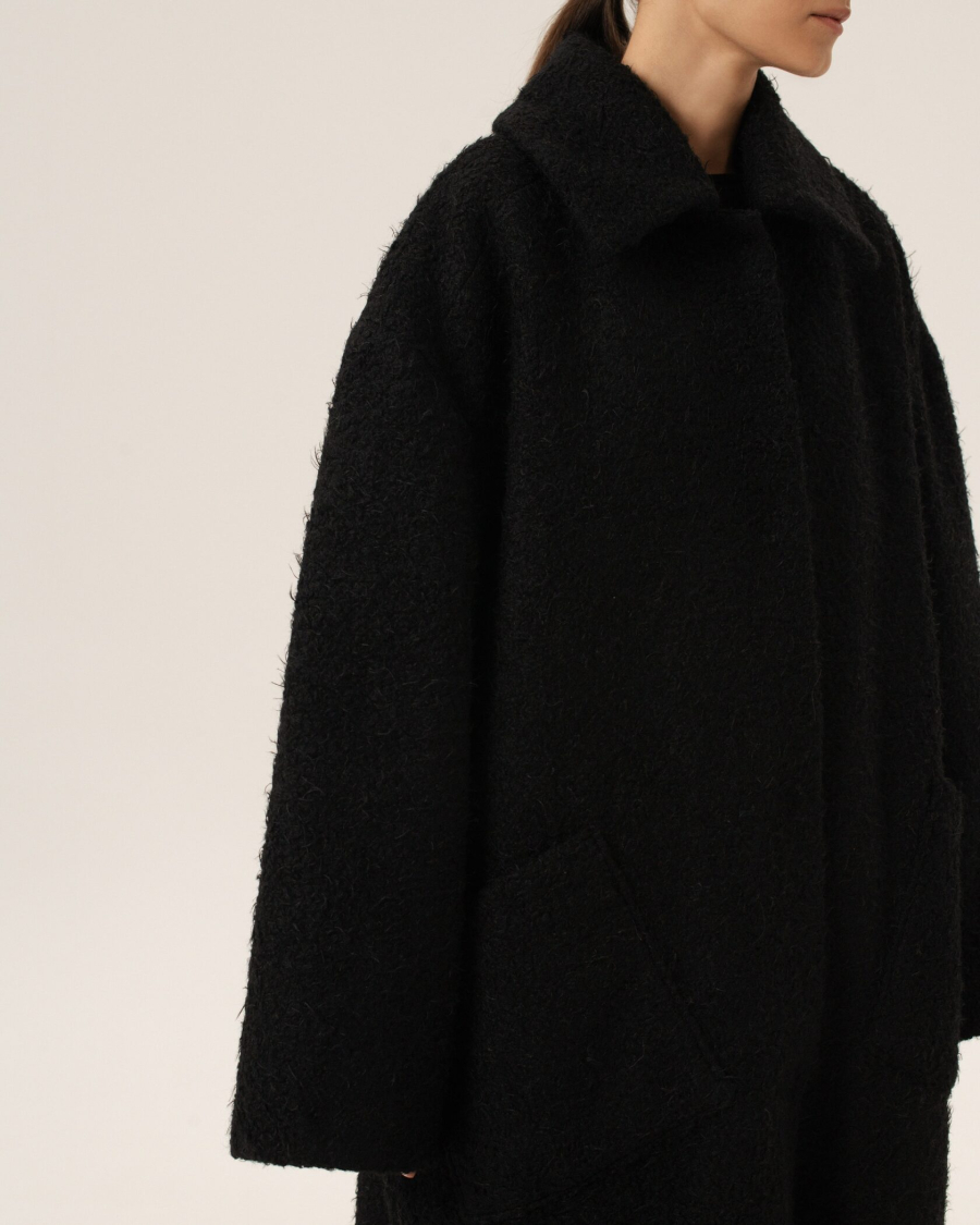 Пальто BLACK Anmuse, цвет: Черный, FUR24W112-BLC купить онлайн