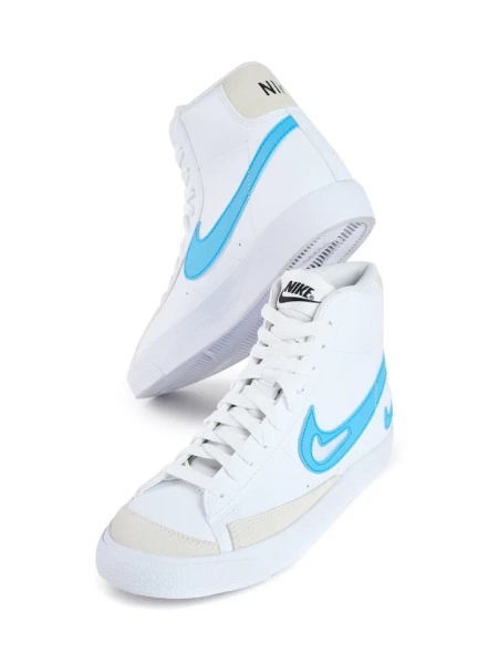 Кроссовки подростковые Nike Blazer Mid 77 "Cut-Out Aqua" NKDADDYS SNEAKERS, цвет: белый FN7790-100 купить онлайн