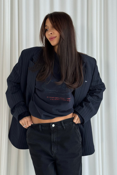 Лонгслив со стразами BLUE Label .B, цвет: blue, Tp.03.4.M1.1125BL купить онлайн