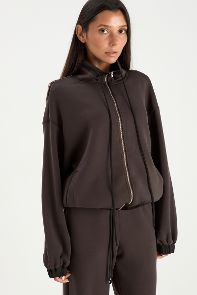 Костюм (джемпер на молнии + брюки) MIA AIM, цвет: коричневый, MIA628 купить онлайн