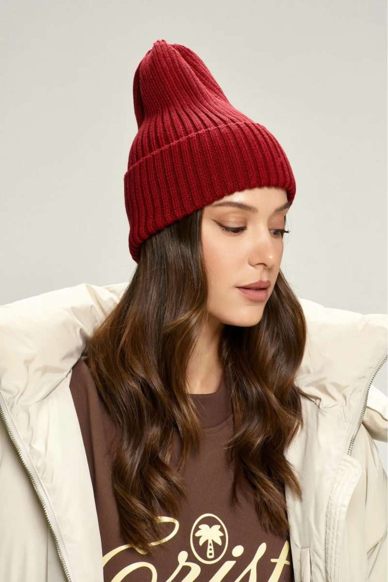 Шапка из хлопка Lovely Red Erist store, цвет: красный НФ-00002847 купить онлайн