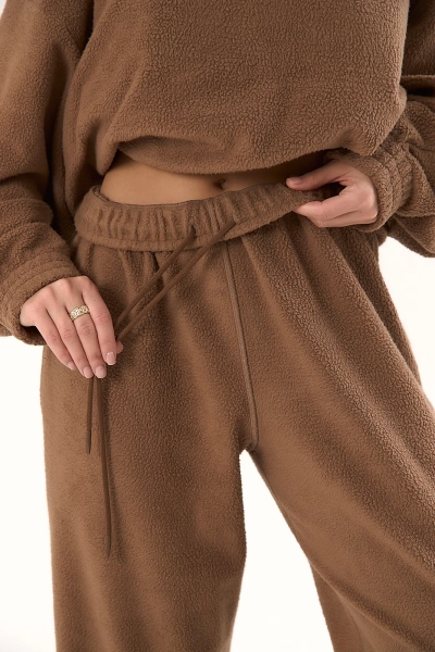 Брюки curly барашек ELASTIC, цвет: шоколад,  со скидкой купить онлайн