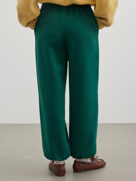 Брюки футер с вышивкой Chaika, цвет: зеленый, SS26PA13-80 купить онлайн