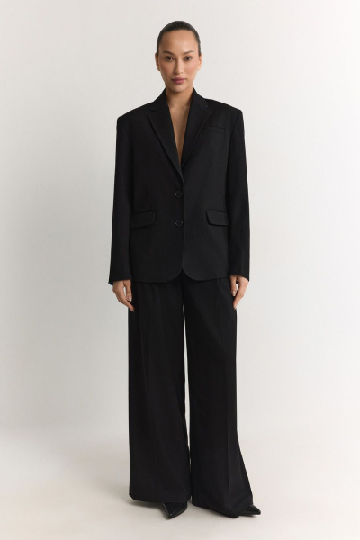 Жакет с вставками из денима TOPTOP, цвет: Черный, TT.060.18807.900 купить онлайн