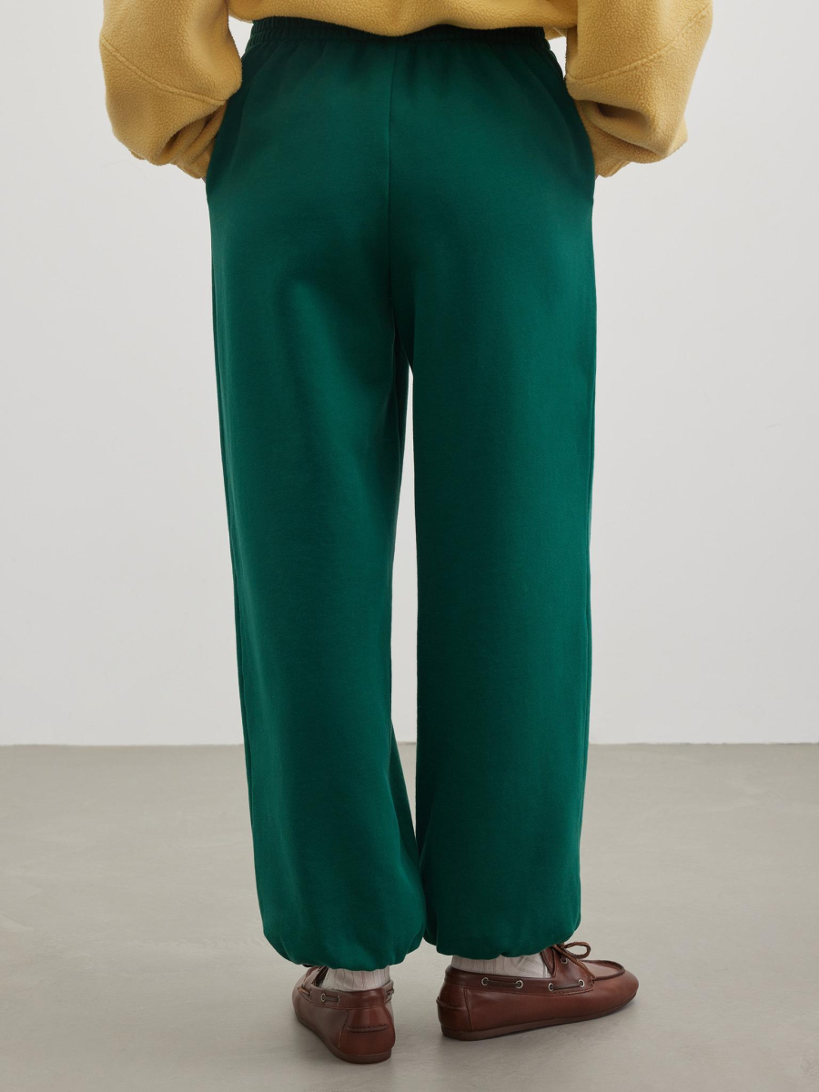 Брюки футер с вышивкой Chaika, цвет: зеленый, SS26PA13-80 купить онлайн