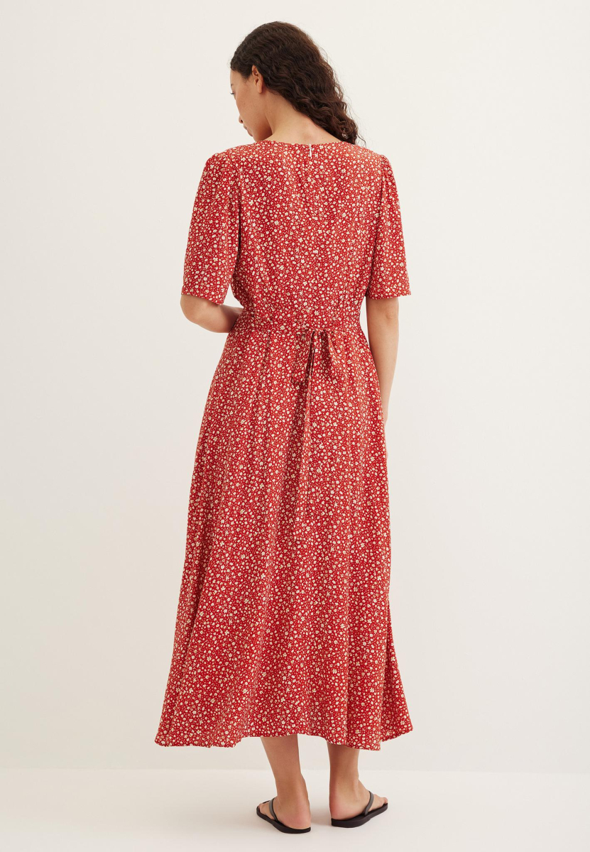 Платье цветочный принт Chaika, цвет: красный SS25DR13-160 |новая коллекция купить онлайн