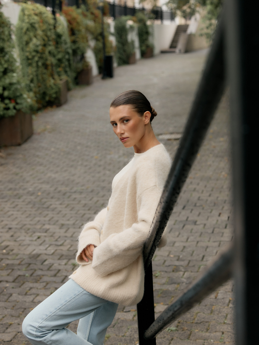 Кардиган альпака VLVT, цвет: бежевый, 00-00005139 купить онлайн