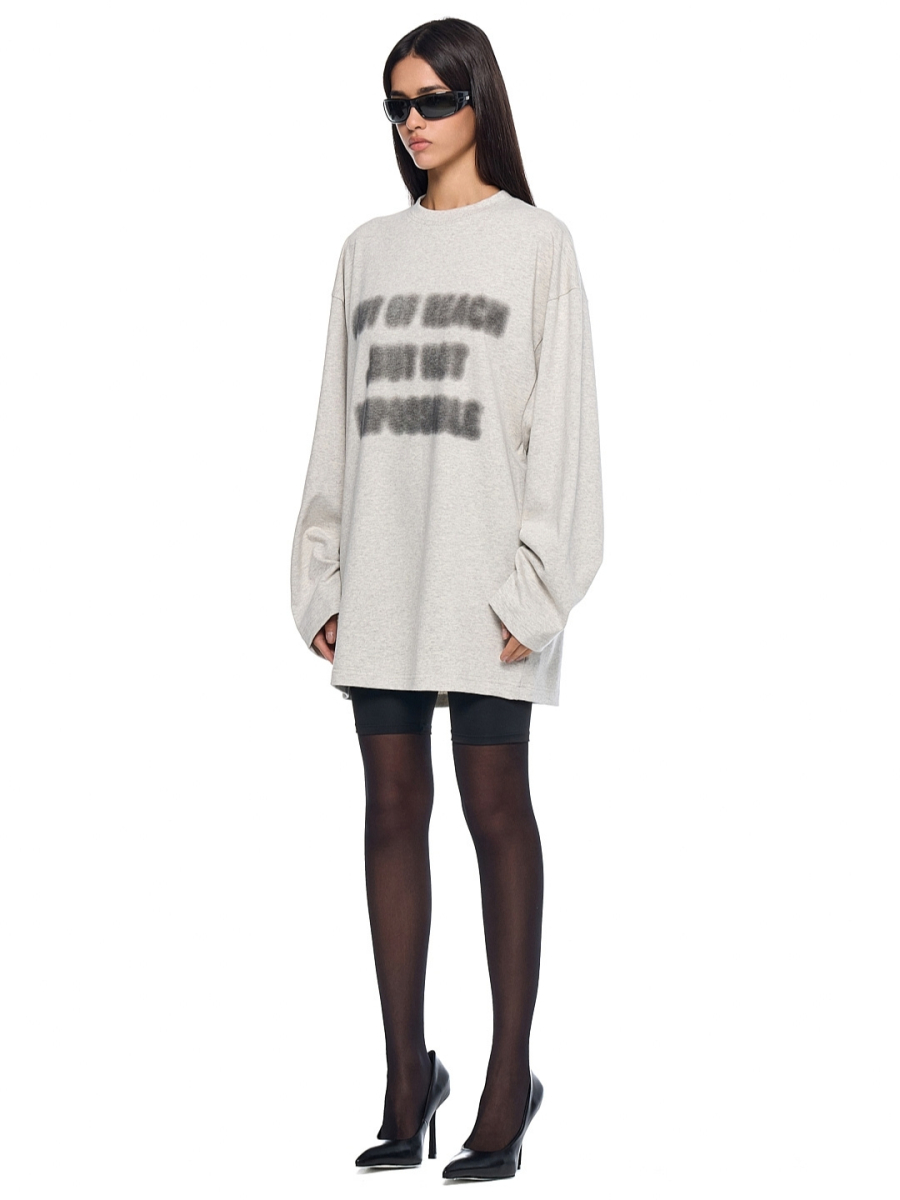 Лонгслив "Вечный FRHT&OUT OF REACH, цвет: серебристый меланж, LSOORTNSLMLG купить онлайн