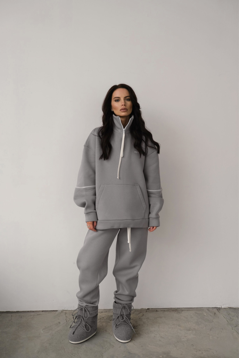 Джоггеры с начёсом Flow MINI, цвет: лунный, НФ-00000446 купить онлайн