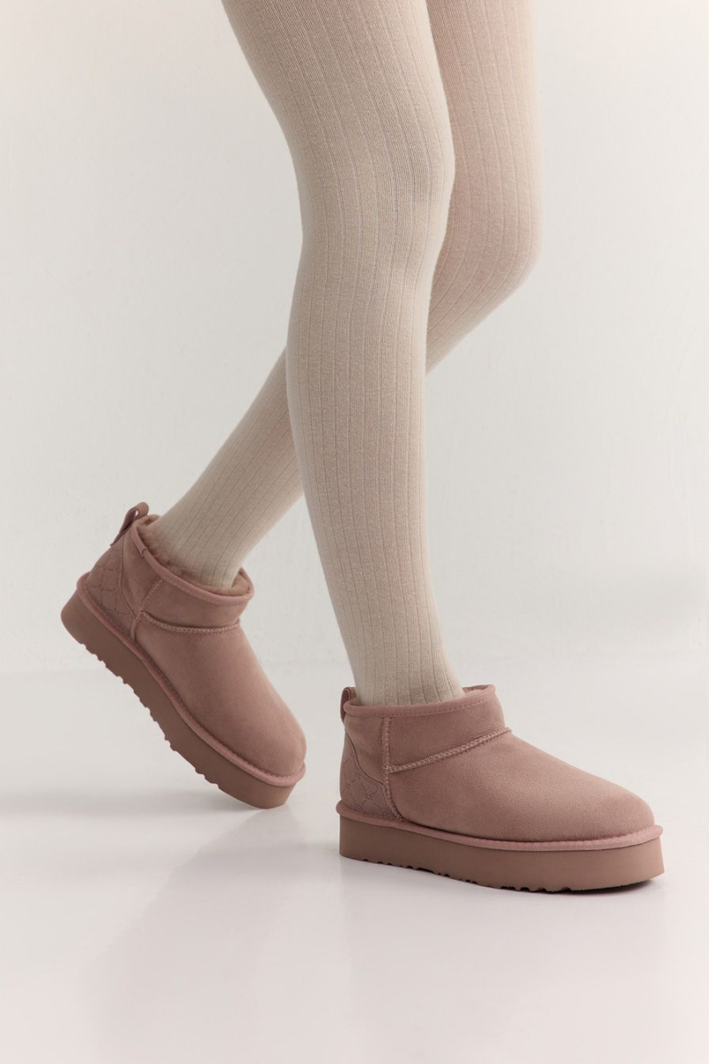 Угги из натуральной замши Lera Nena, цвет: розовый LN.405.19111.300 купить онлайн