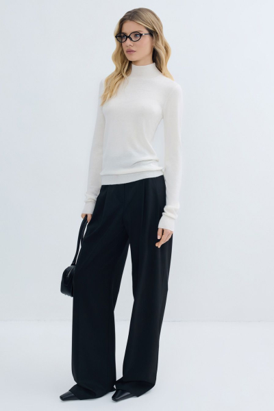 Водолазка с добавлением шерсти и кашемира TOPTOP, цвет: молочный, TTS.052.15462.120 купить онлайн