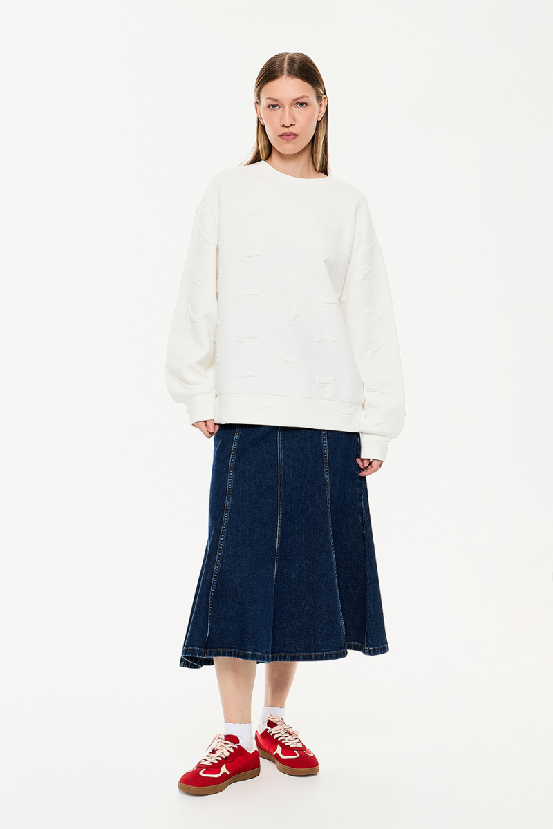 Толстовка DREAMS BY ALENA AKHMADULLINA, цвет: молочный, 225103160404144/713000 купить онлайн