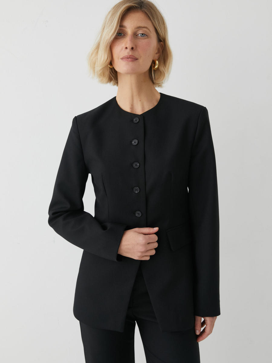 Жакет приталенный Marou, цвет: Черный, Mar_26020705 купить онлайн