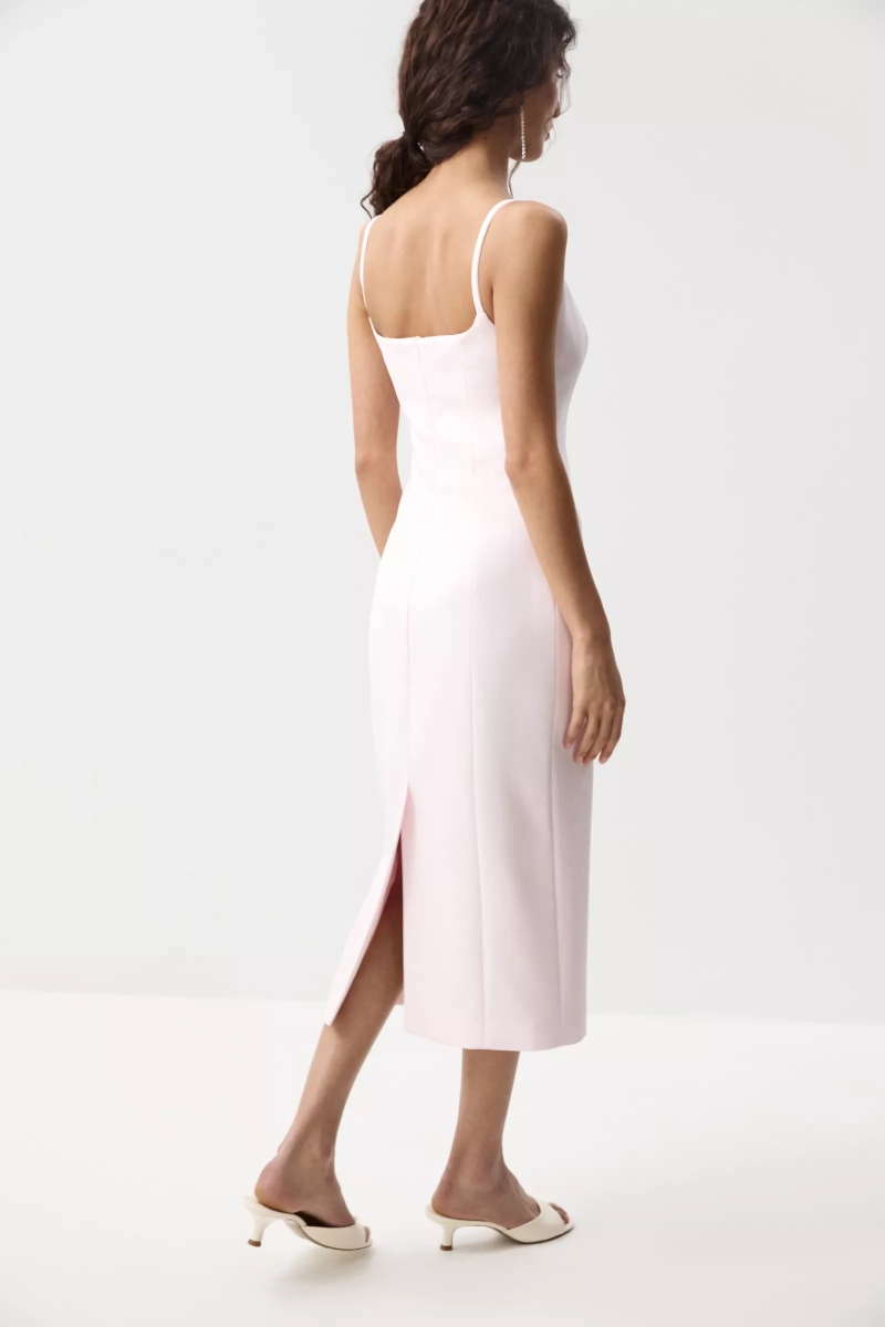 Платье макси на бретелях Charmstore, цвет: нежно-розовый, 111-554103-236 купить онлайн